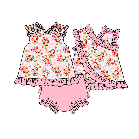 Strawberry design girls summer bummies outfit preorder