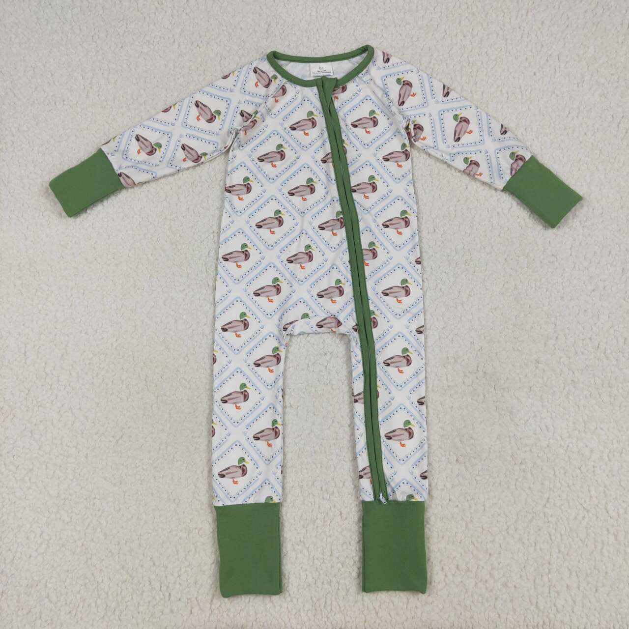 Mallard duck kids baby long sleeve romper
