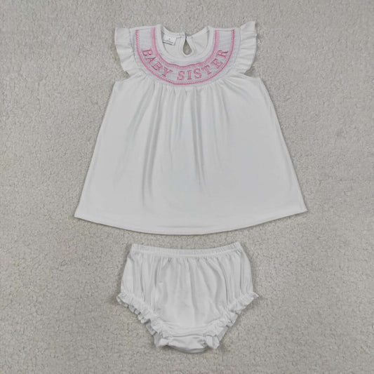 baby sister summer bummies outfit