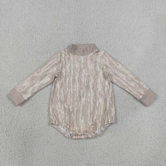 Camouflage print toddle baby boy long sleeve yoga romper