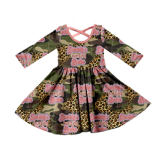 Daddys hunting baby milk silk dress preorder