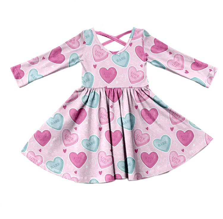 kiss me love you babe valentines day milk silk dress preorder