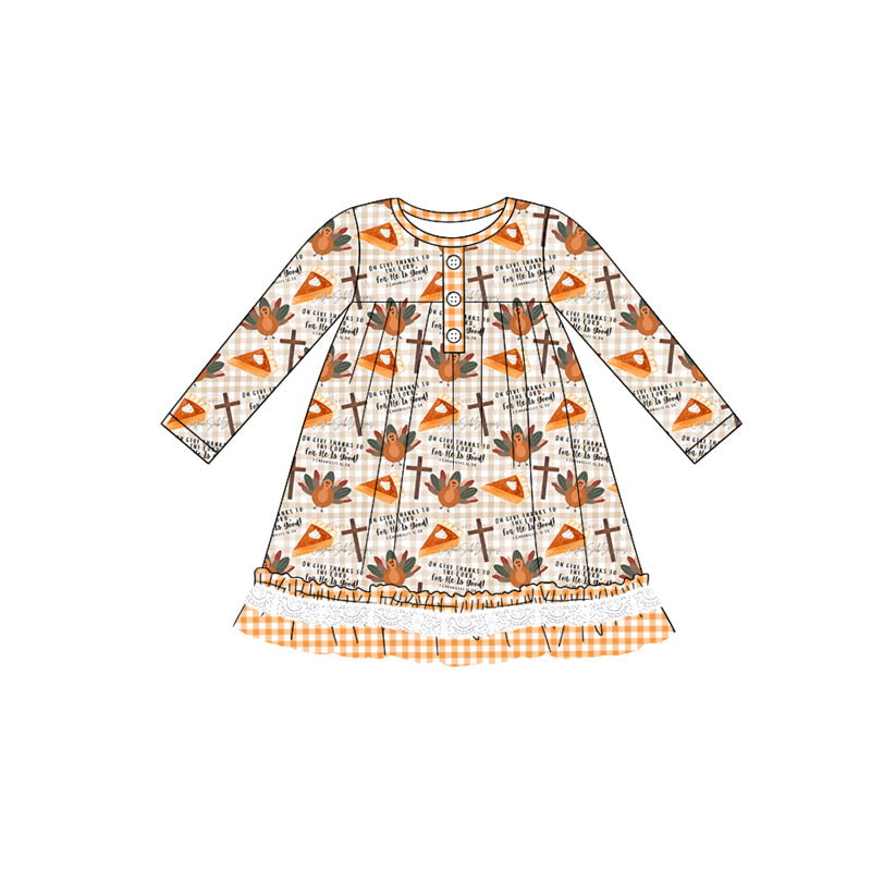 Thanksgiving Turkey Cross gown dress preorder