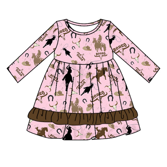 cowgirl western rodeo long sleeve dress preorder