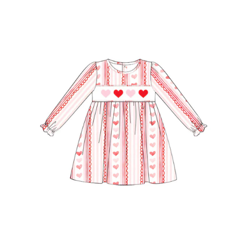 Valentines heart baby girls dress preorder