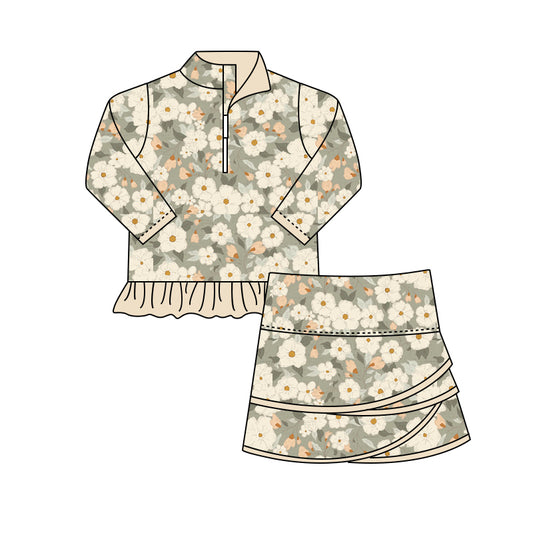 Baby girl  floral summer outfit preorder