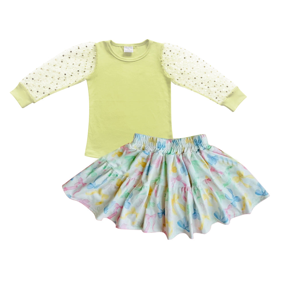 Toddle baby girls top matching skirt outfit preorder