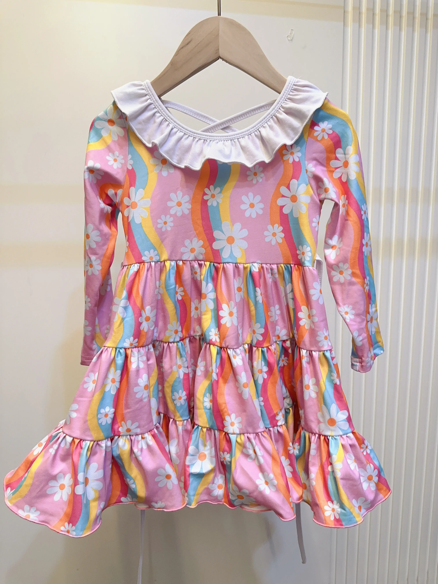 Toddle girls floral design long sleeve dress preorder