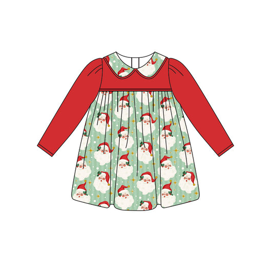 Christmas santa claus toddle girls dress preorder