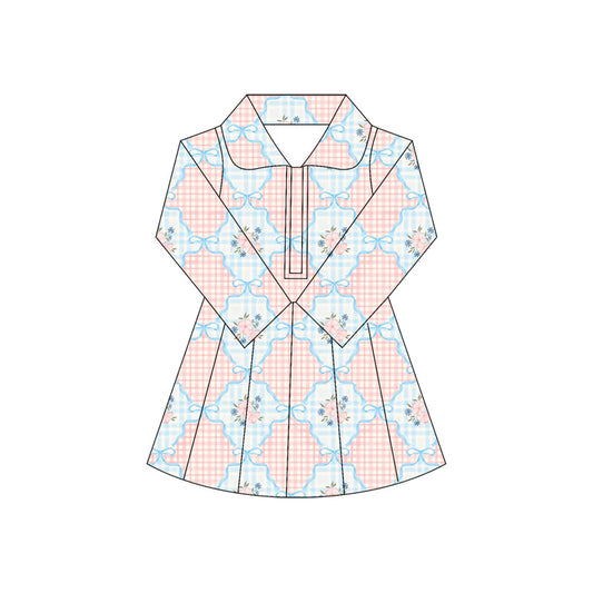 Baby girls pink floral active wear athletic yoga  dress preorder