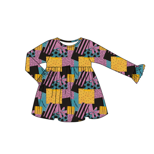 Halloween ghost girls long sleeve dress preorder