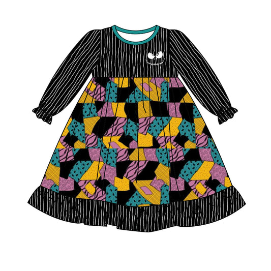 Halloween style girls long sleeve dress preorder