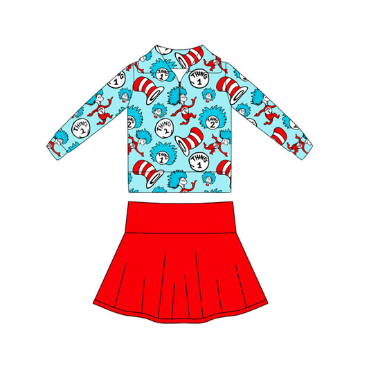 Dr doctor pullover matching skirts girls outfit preorder