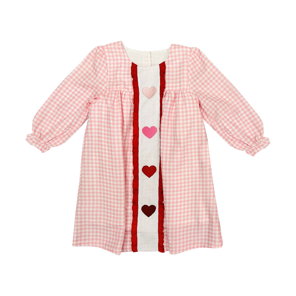 Valentines heart baby girls holiday dress preorder