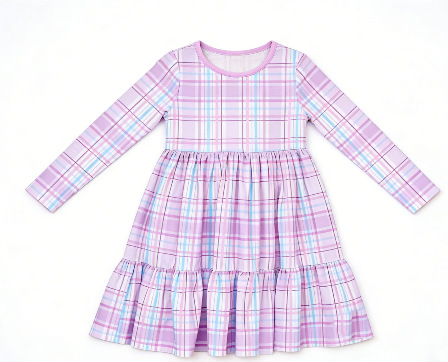 Lavender stripes design toddle baby girls dress preorder