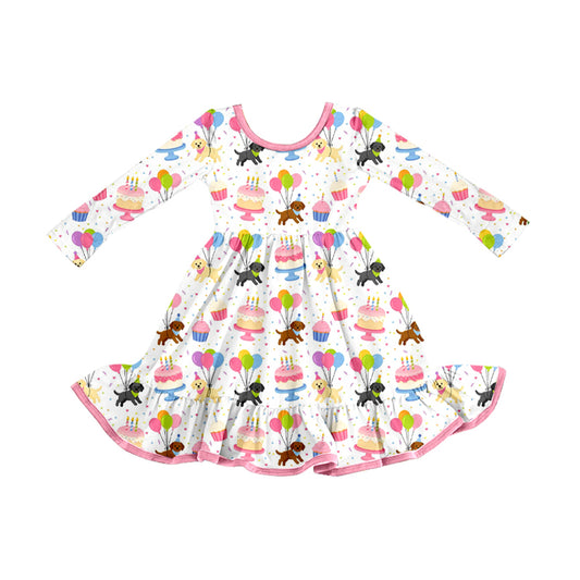 Valentines day design girls long sleeve dress preorder