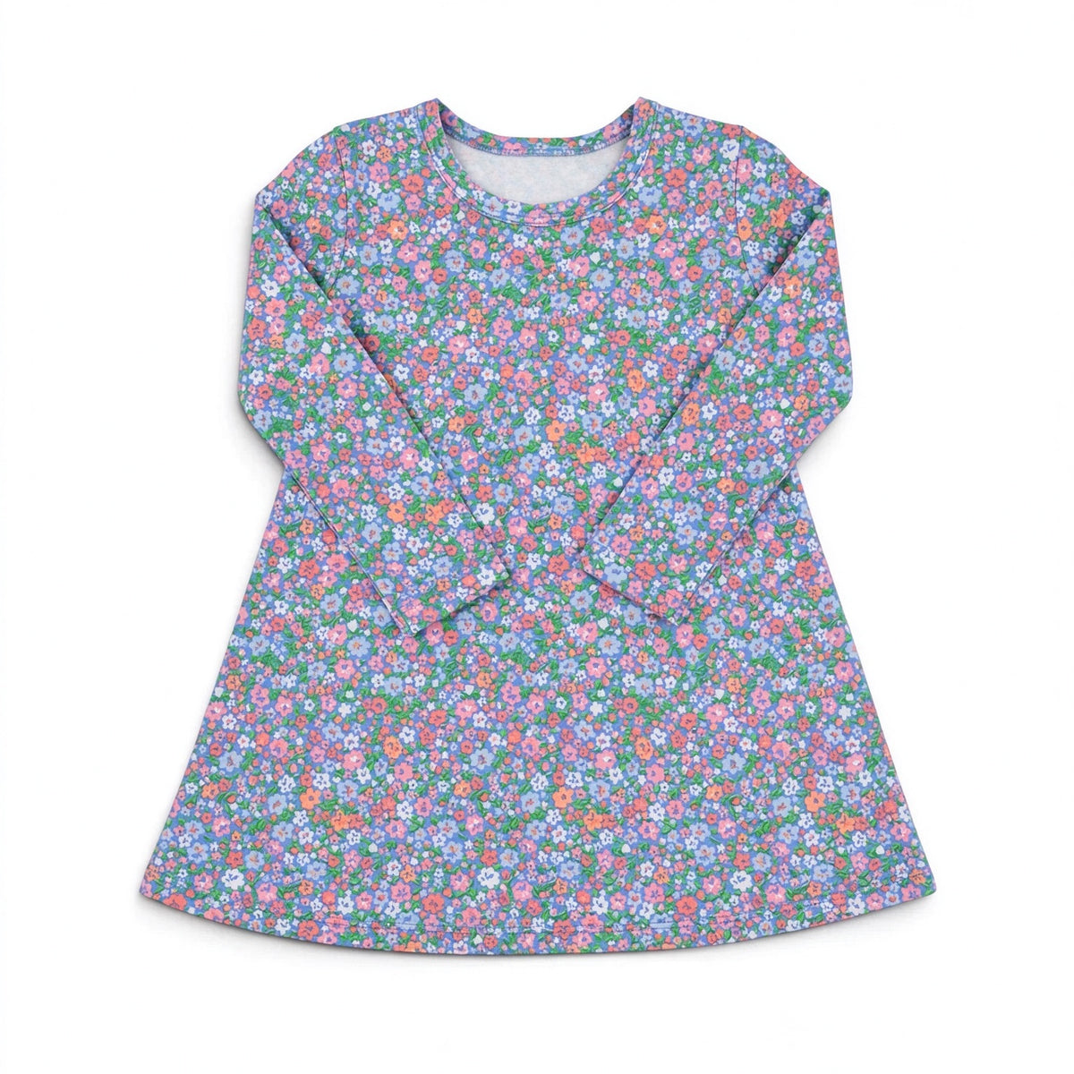 Floral print girls long sleeve dress preorder
