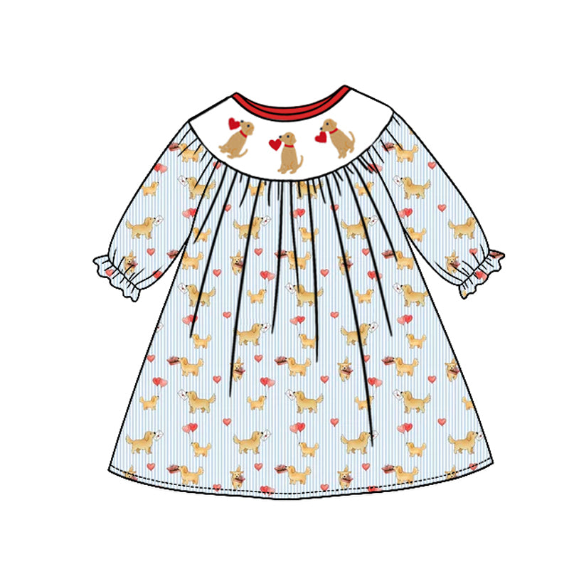 Valentines day girls long sleeve dress preorder