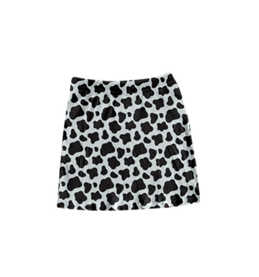 Pre-orde Baby girls cow print skirt dress