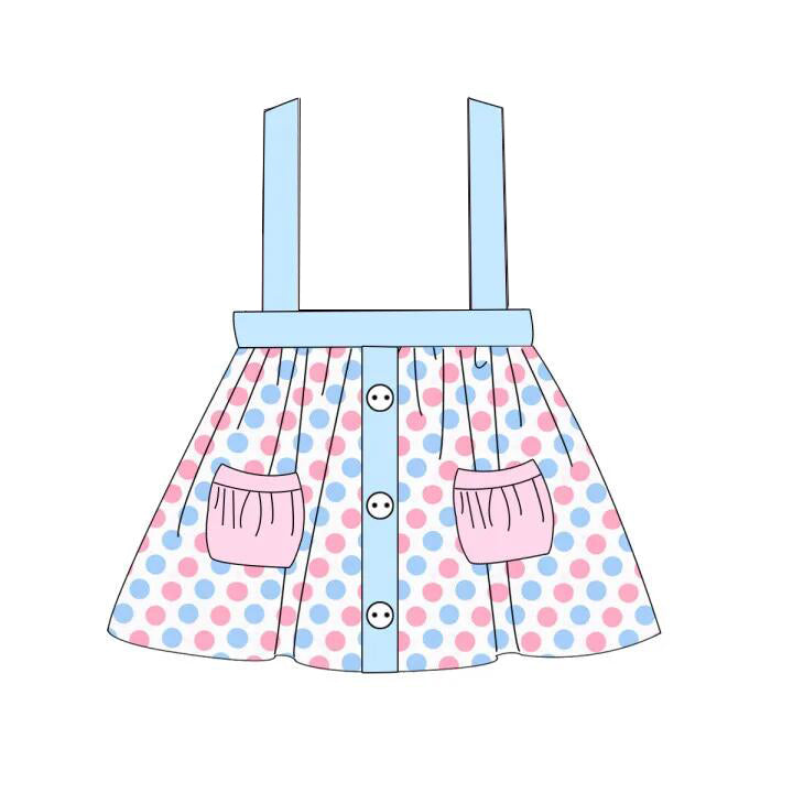 baby girls colorful dots suspender skirt preorder