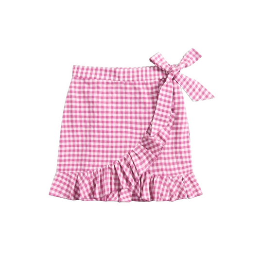 toddle girls pink gingham skirt preorder