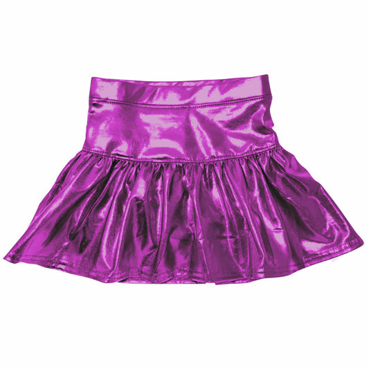 toddle girls purple p-leather summer skirt preorder