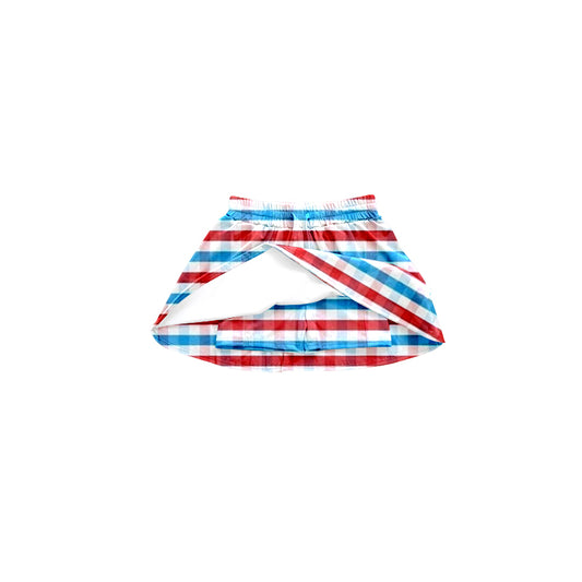 Baby girls American blue red stripes July 4th skirt dress preorder