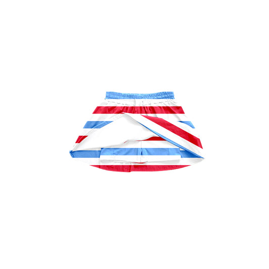 Baby girls American blue red stripes July 4th skirt dress preorder