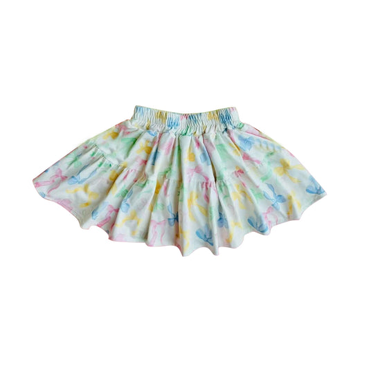 Baby girls colorful bow shorts skirt preorder