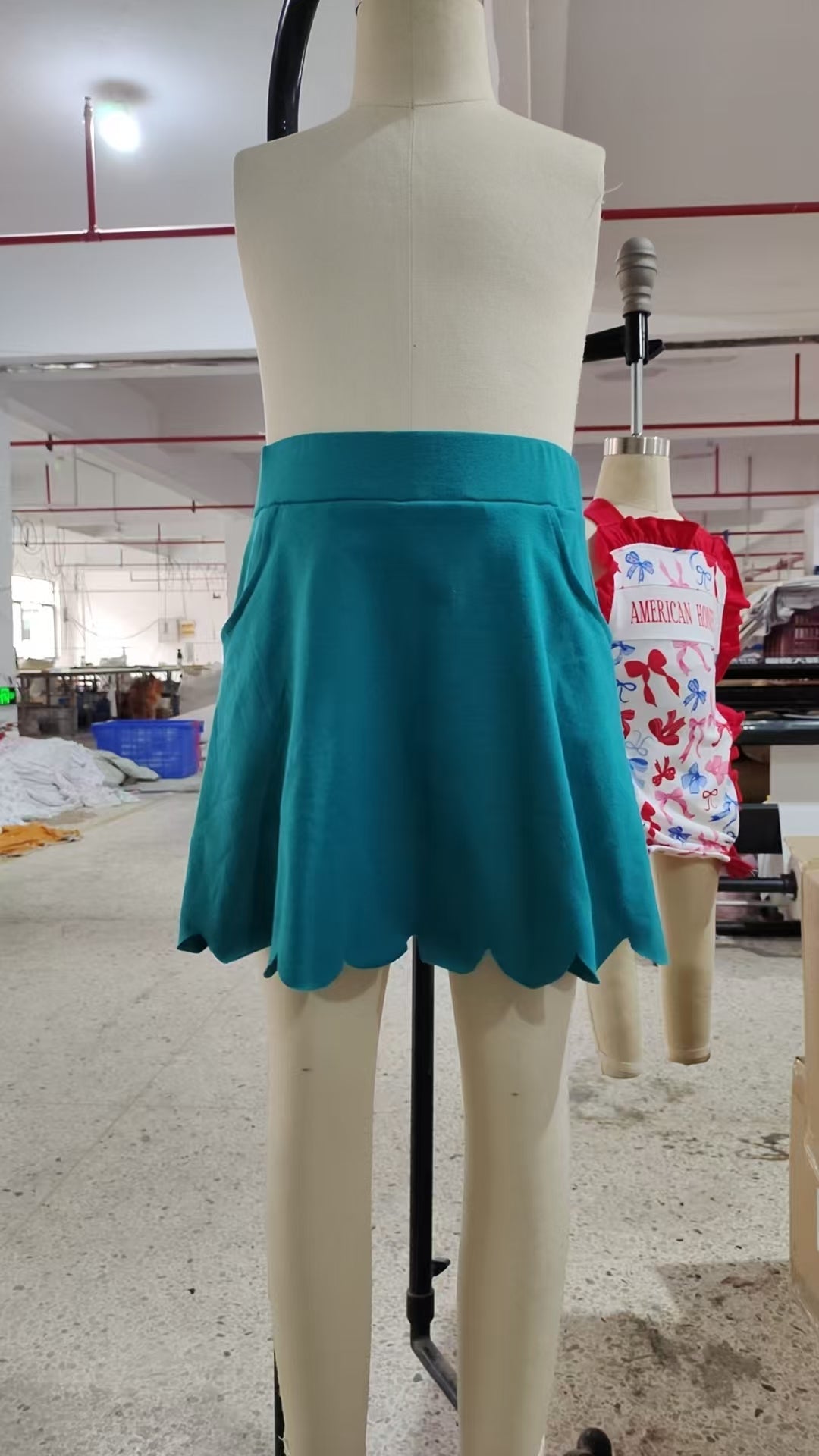 Toddle baby girls green active wear skirt shorts preorder