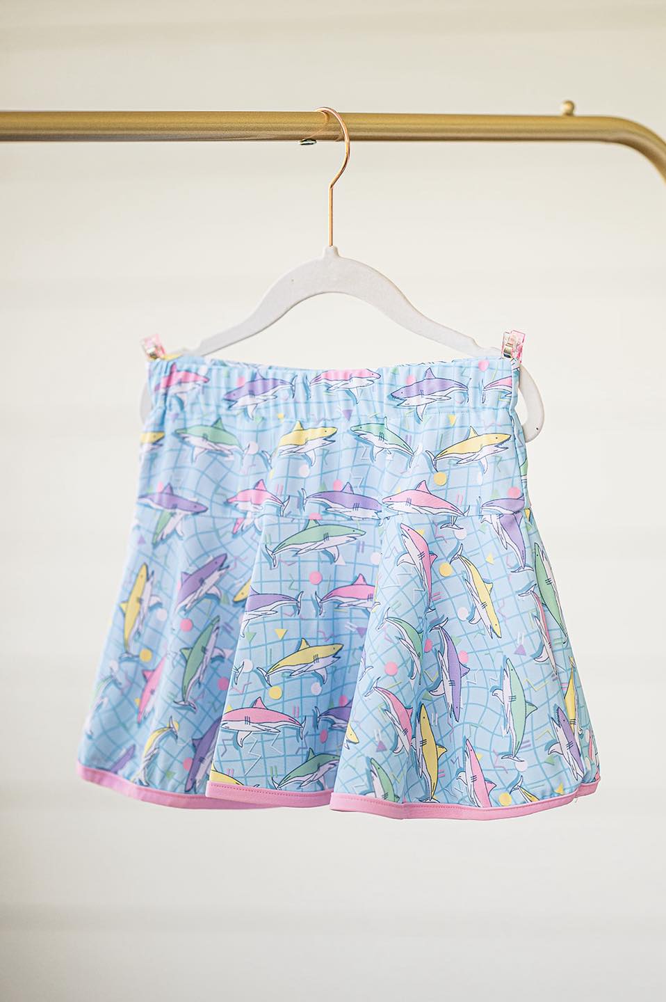 Sea fish summer skirt inside shorts preorder