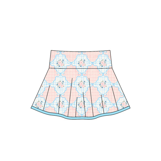 Toddle baby girl pink floral yoga skorts preorder