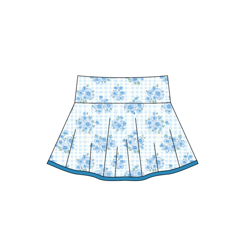 Toddle baby girl blue bow yoga skorts preorder