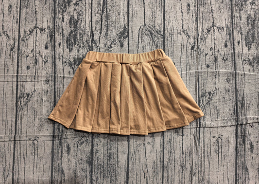 baby girl khaki cotton skirt inside shorts preorder