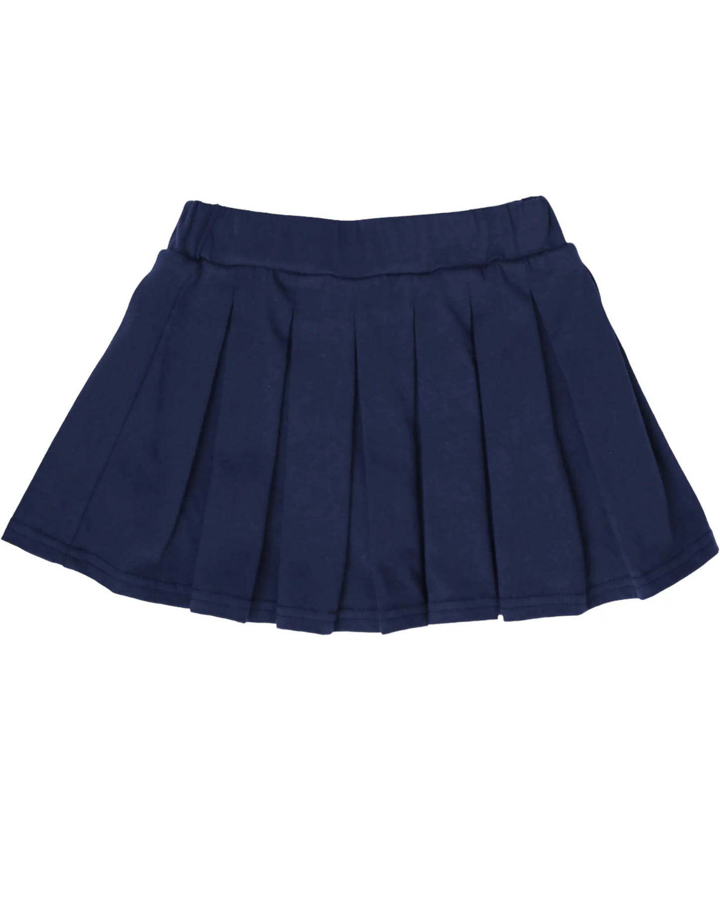 baby girl navy cotton skirt inside shorts preorder