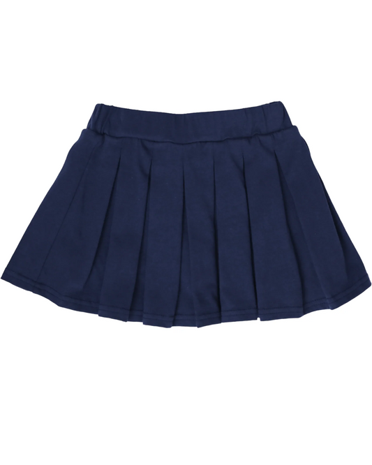 baby girl navy cotton skirt inside shorts preorder