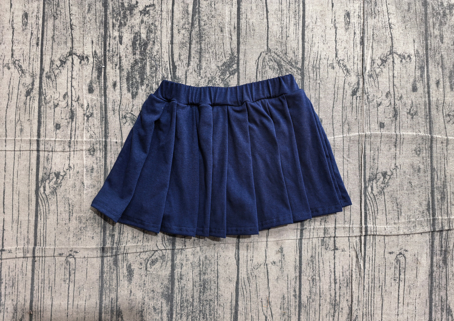 baby girl navy cotton skirt inside shorts preorder