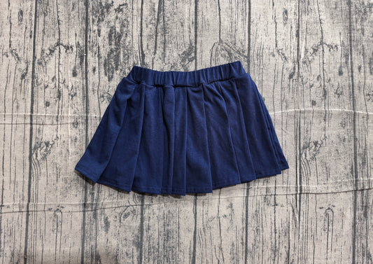 baby girl navy cotton skirt inside shorts preorder