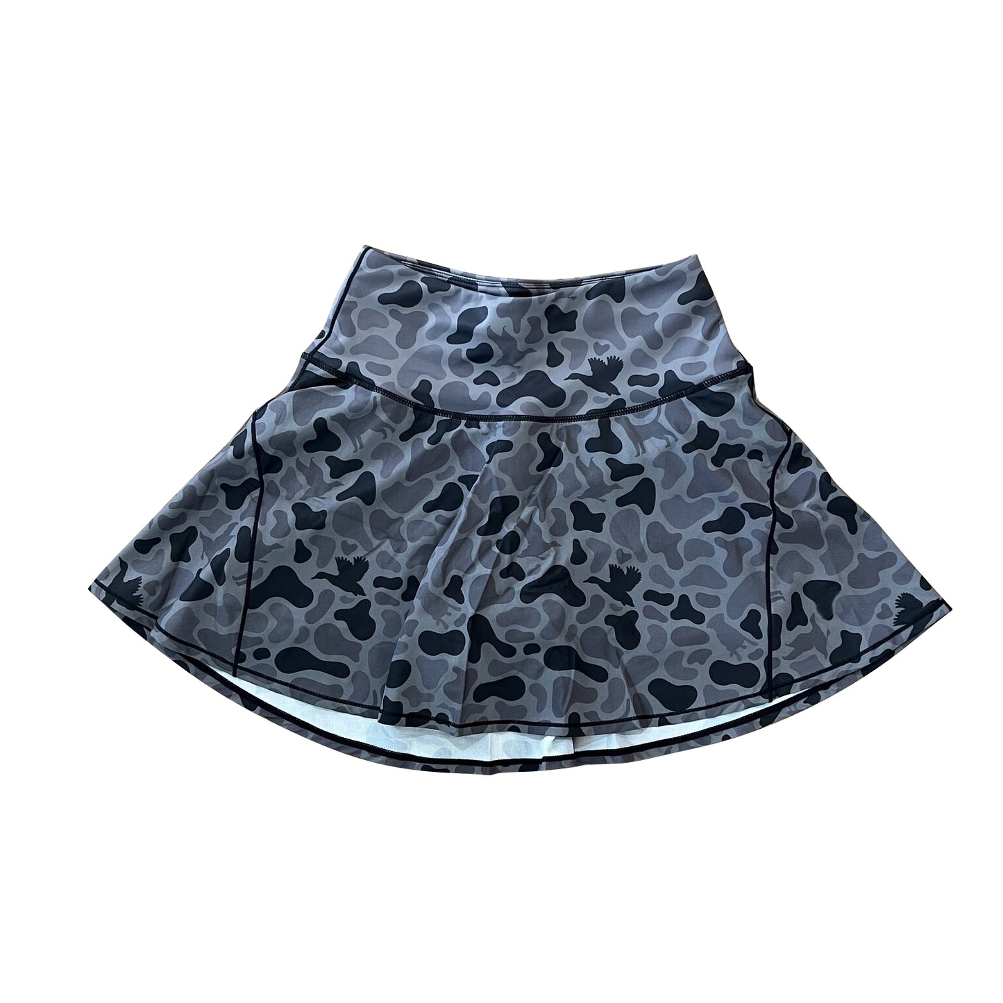 Adult women duck dog grey camo summer skort preorder