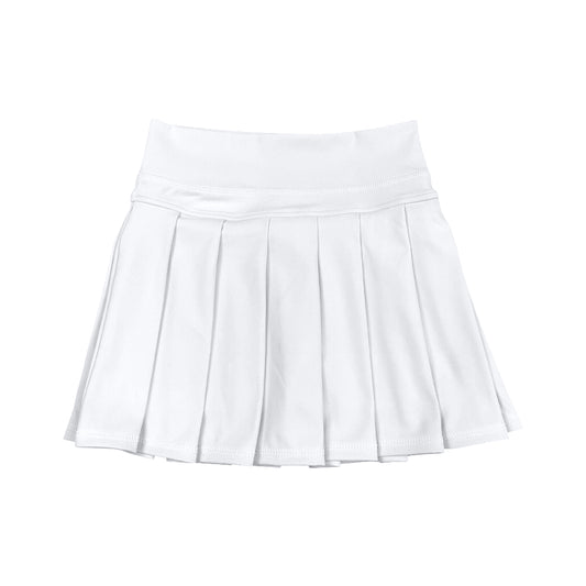 baby girl white summer yoga skorts preorder