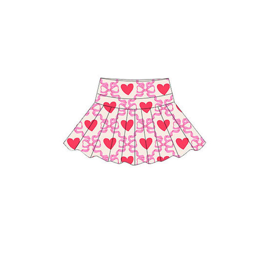 baby girl valentines heart yoga skirt shorts preorder