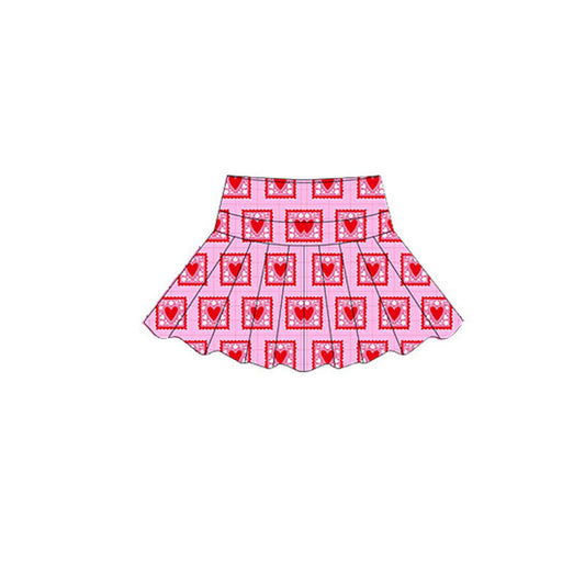 baby girl valentines heart yoga skirt preorder