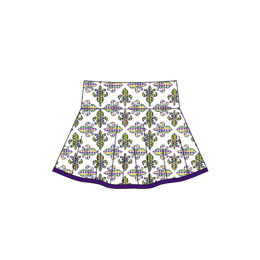 baby girl mardi gras yoga skirt preorder