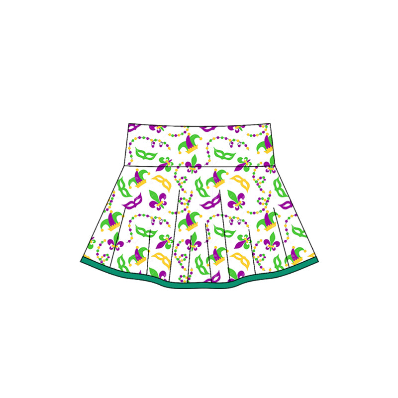 baby girl mardi gras yoga skirt preorder