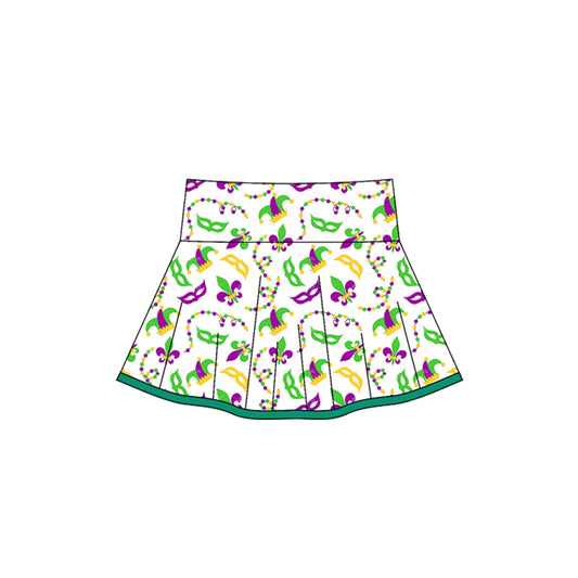 baby girl mardi gras yoga skirt preorder