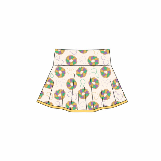 baby girl mardi gras yoga skirt preorder