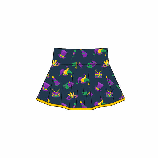 baby girl mardi gras yoga skirt preorder