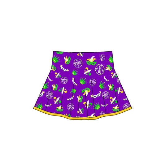 baby girl mardi gras yoga skirt preorder