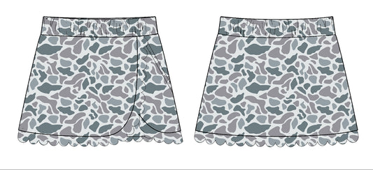 baby girl light grey yoga skirt preorder