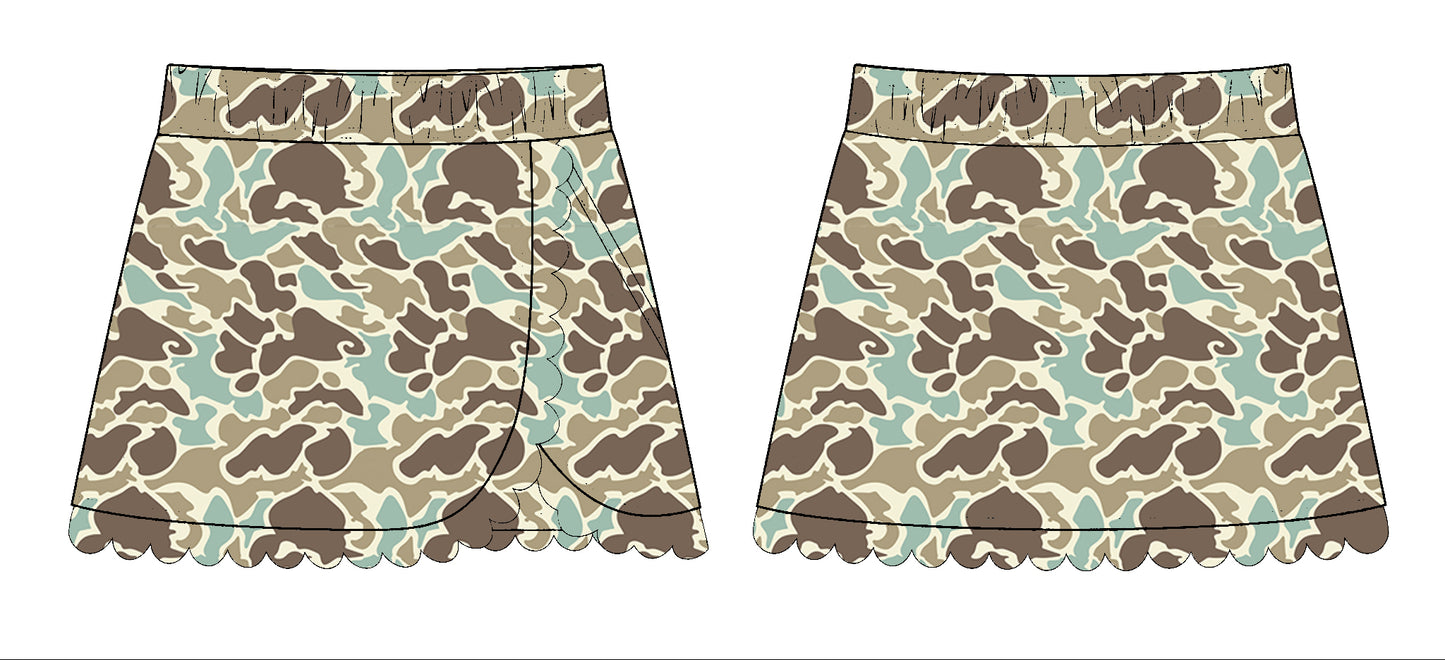 baby girl light green yoga skirt preorder